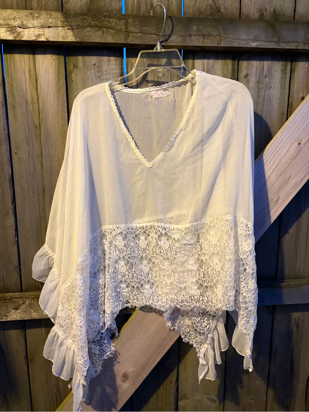 Free People dance with me sheer poncho